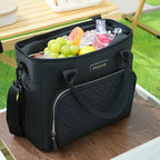 Extra Large 11L Insulated Lunch Bag & Beach Cooler Tote – Portable Thermal Food Carrier with Adjustable Shoulder Strap, Keeps Meals Hot or Cold, for Outdoor, Work, Beach & Picnic, 4 Colors
