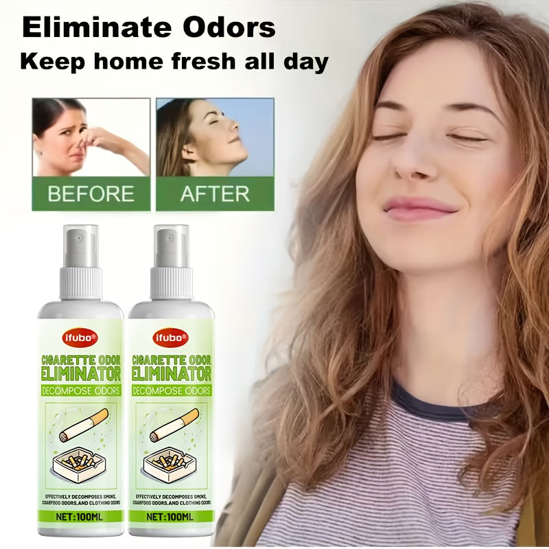 Heavy-Duty Odor Eliminator Spray – Refillable Air Freshener, Eliminates Smoke, Pet & Mold Smells for Home, Car, Office & Bathroom