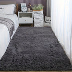 Tie-Dye Shaggy Plush Area Rug Non-Slip Fuzzy Soft Bedside Carpet Pet Friendly for Bedroom Living Room Dorm 5 Colors