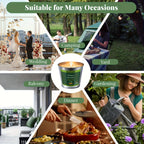Citronella Candles Outdoor Set 4pcs 6oz Each 128 Hours Total Burn Time – Long-Lasting Mosquito Repellent Candles for Patio, BBQ, Camping, Garden, Yard & Deck, Perfect Father’s Day Gift