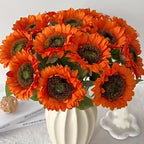 Sunflowers Artificial Flowers 20pcs 10pcs Bulk Fake Sunflower Stems for Home Decor, Wedding Centerpiece, Outdoor Table Decor, Church School Photography Props, Party & Mother's Day Gift