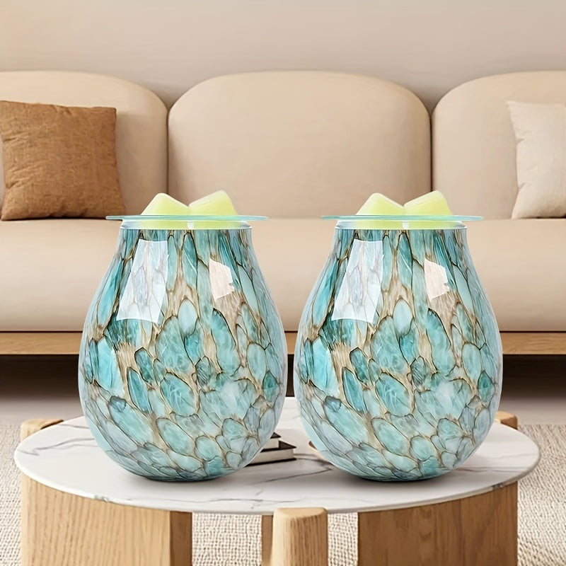 3D Glass Melt Wax LED Candle Light 7 Color Changing Mood Light for Home Office Room Decor Holiday Gift 1pc or 2pc Set