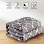 5-Piece Comforter Set – Reversible Quilted Down Alternative Bedding Set with Pillow Shams, Bed Skirt & Cushion | All Season | Twin, Queen, King