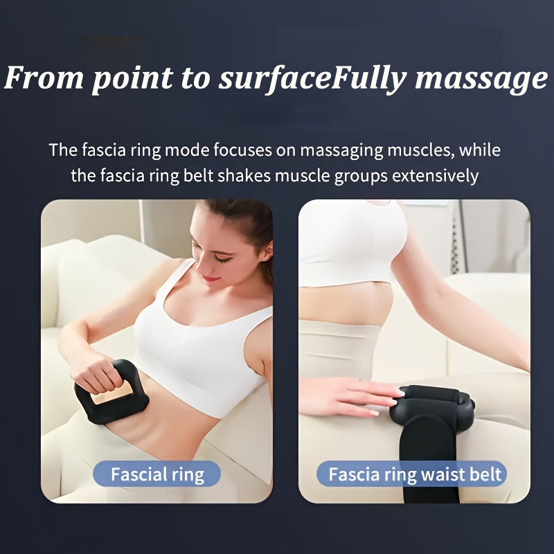 Fascia Ring Massager – Portable Multi-Function Neck Back Waist & Leg Body Massager with Adjustable Support Strap, Muscle Relaxation & Recovery Tool for Full Body Use, 3 Style Options