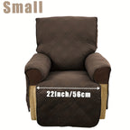 T-Cushion Armchair Cover Anti-Slip Double-Sided Design, Machine Washable Elastic Band Closure Chair Slipcover, Pet-Friendly All-Season Furniture Protector, Available in Small & Large – 8 Colors