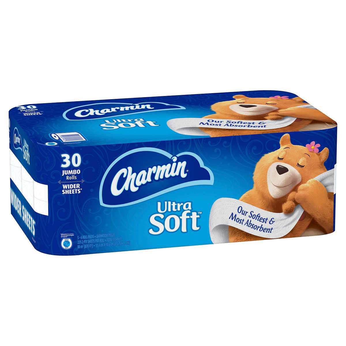 Ultra Soft Mega Roll Toilet Paper 200 Sheets – Available in 6 & 16 Count, Double & Mega Rolls, Cushiony Thick 2-Ply Bath Tissue for the Whole Family