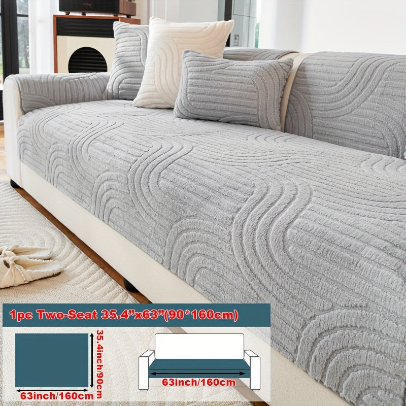 Bohemian Plush Sofa Cushion Cover Christmas Decorative Non-Slip Machine Washable Pet-Friendly All-Season Pillow Cover for Living Room Bedroom Office Home Decor