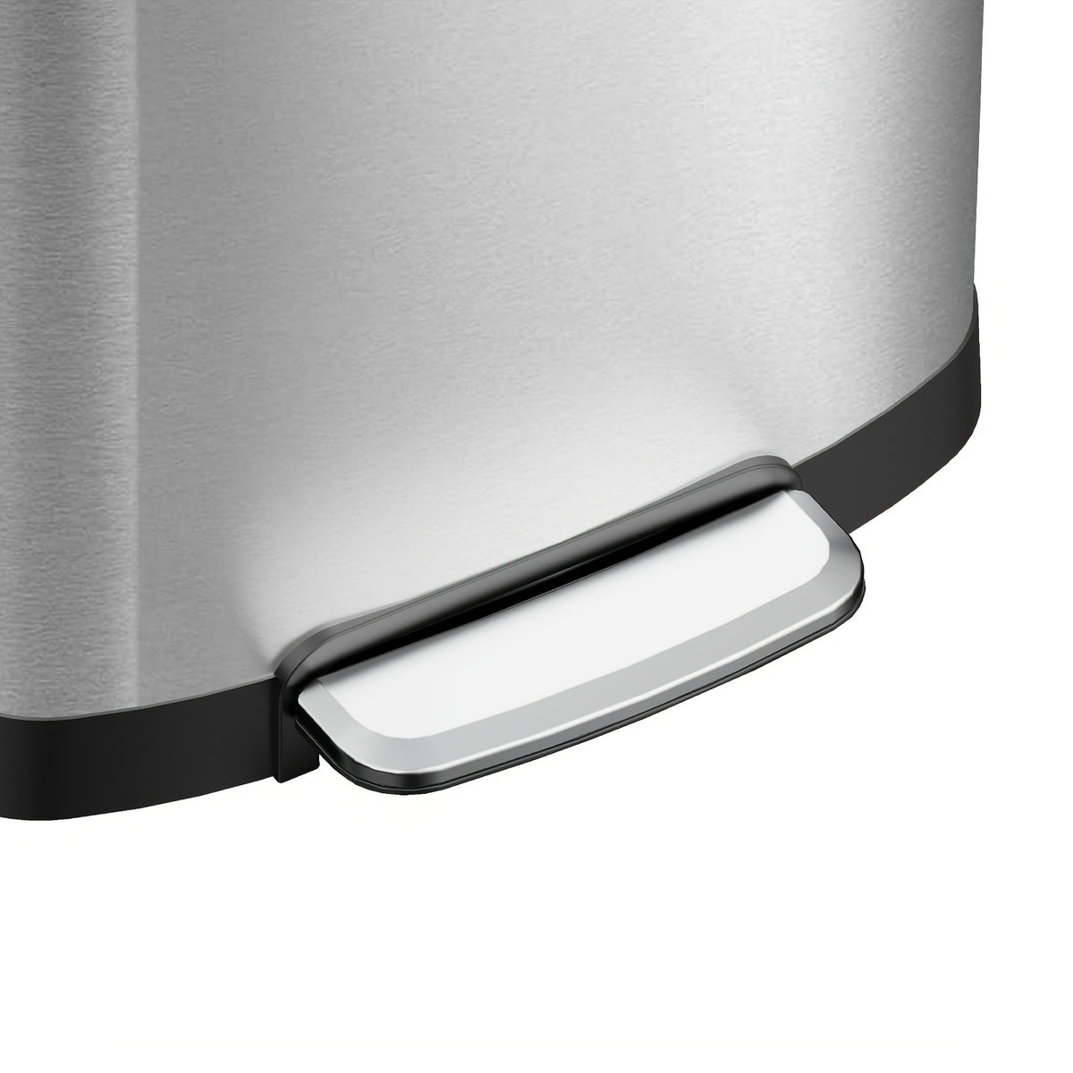 13-Gallon Stainless Steel Trash Can with Soft-Close Lid & Foot Pedal, Fingerprint-Resistant Kitchen Garbage Can with Removable Inner Bucket, Odor-Proof Touchless Waste Bin for Kitchen Bedroom Office – 2 Colors