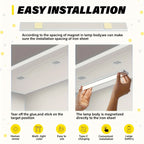 LED Motion Sensor Under Cabinet Lights USB Rechargeable – 3 Color Temperatures Wireless Stick-On Magnetic Night Light for Kitchen Cabinet Closet Wardrobe Cupboard Stairs