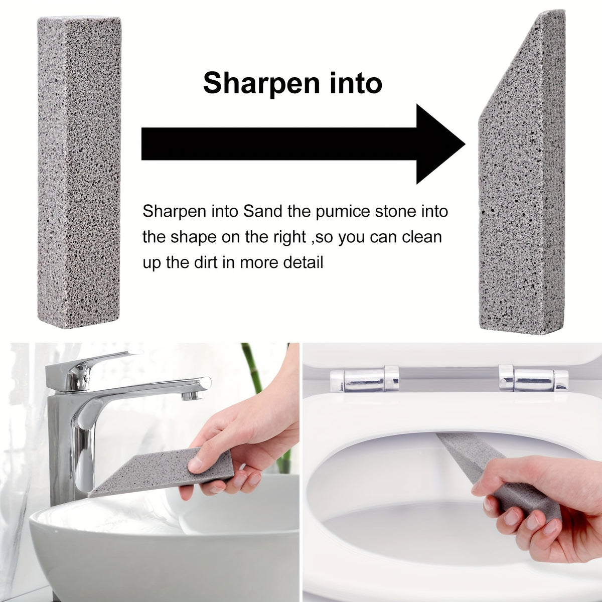 Pumice Stones for Toilet Cleaning 36 Pack – Pumice Scouring Stick Scrubber for Toilet Bowl, Bathtub, Kitchen Sink & Grill, Ripple Weave Lightweight Design, Hard Water Stain & Ring Remover, Bulk Value Set