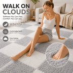 19-Piece Interlocking EVA Foam Floor Tiles – Soft, Washable, Non-Slip Puzzle Floor Mat for Bedroom, Living Room, Playroom & Pet Area (8 Colors)