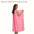 Waffle Texture Bath Towel with Pocket Ultra Soft Quick Dry 260GSM Absorbent Coral Fleece - 2 Sizes 4 Colors for Camping Beach Bathroom | Nuvia Haven