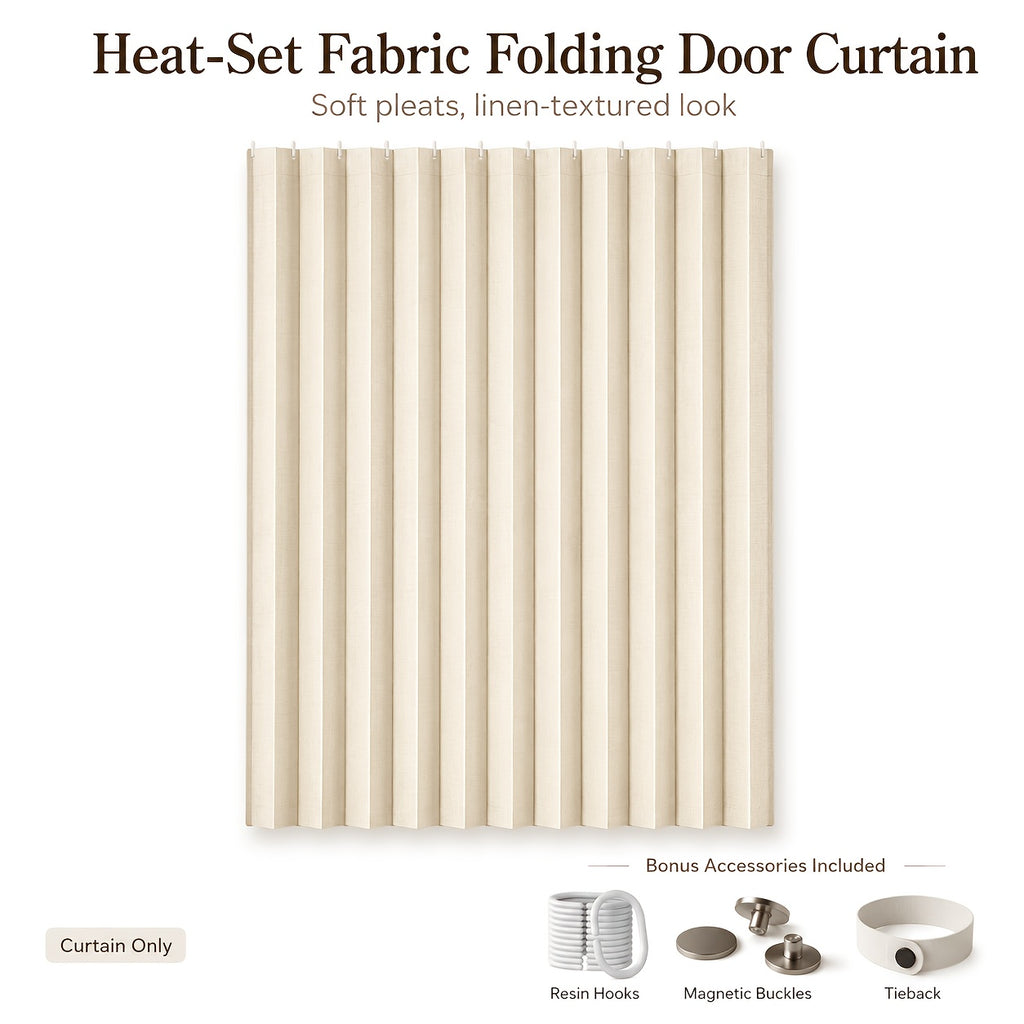 Bohemian Door Curtain Foldable Windproof Thickened Fabric Diamond Pattern Wavy Hem – Machine Washable Boho Room Divider Curtain for Kitchen, Living Room & Bedroom
