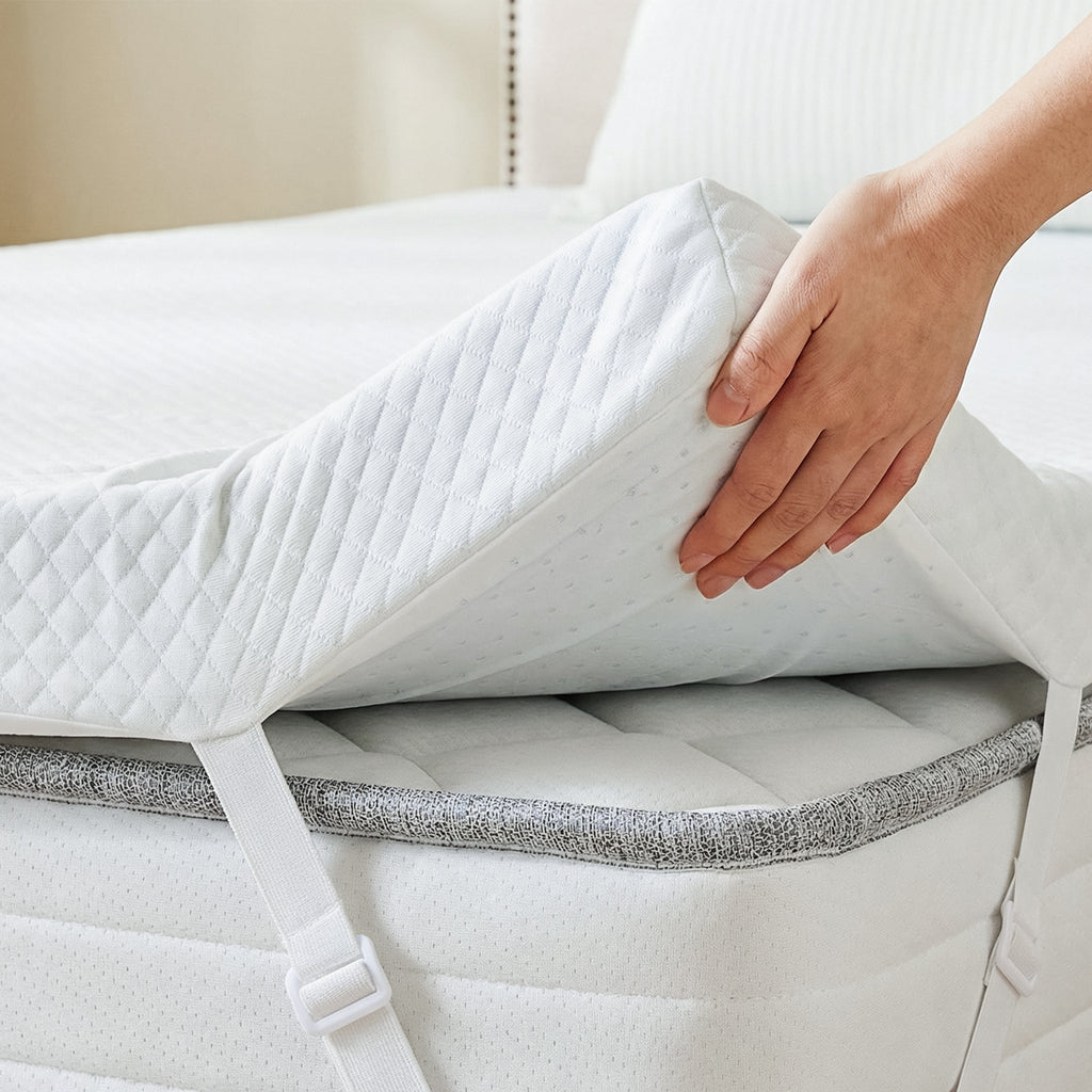 Gel Memory Foam Mattress Topper 2”/3”/4” – Removable Soft Cover, Cooling Pad for Bed, Sleeper Sofa, RV & Camper, CertiPUR-US Certified | Twin, Twin XL, Full, Queen, King