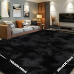 Tie-Dye Plush Fluffy Area Rug for Living Room Bedroom – Soft Non-Slip Indoor Carpet, Water-Absorbent Luxury Shaggy Mat, Modern Home Decor, Multiple Sizes