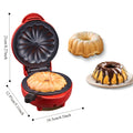 Mini Electric Cake Maker Non-Stick Fast-Heating – Muffin, Donut & Mini Cake Maker with Temperature Control – Compact Countertop Baking Appliance