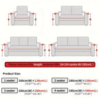 Chenille Pet-Friendly Sofa Cover Non-Slip Couch Protector – All-Season Machine Washable Slipcover for Dogs & Cats, Soft One-Piece Fit for 1 2 3 4 Seater Sofa, Living Room Bedroom Office