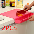 2-in-1 Non-Slip Cutting Board with Detachable Food Container – Dishwasher Safe Kitchen Essential for Vegetables & Fruits