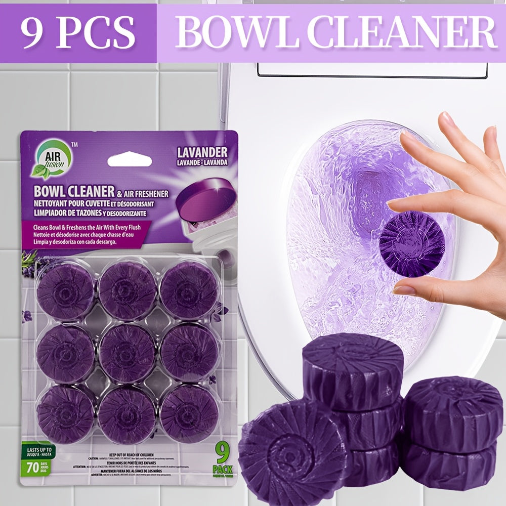 Toilet Bowl Cleaner Tablets 9/36 Pack – Automatic Flush Freshener, Long-Lasting Deodorizer, Stain Remover for Home & RV Toilets