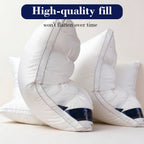 Luxury Hotel-Quality Bed Pillows Queen King Size, Hypoallergenic Plush Fill Cooling Pillow for Side Back Sleepers, Machine Washable All-Season Sleep Pillow 1 or 2 Pack