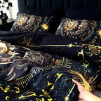 Celestial Sun Moon Duvet Cover Set 3 Piece - Soft Breathable Galaxy Planet Print Bedding Twin Full Queen King Dorm Bedroom No Insert