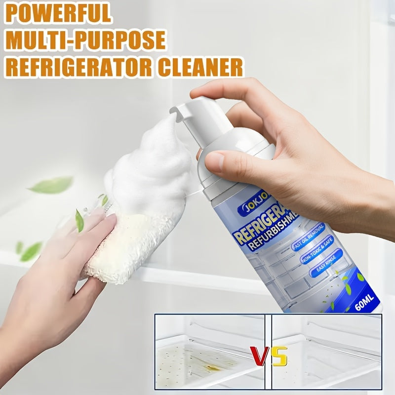 Multi-Purpose Foam Spray Cleaner & Renovator – Removes Grease & Dirt, Deodorizes, No Residue, for Refrigerator, Kitchen, Bathroom & Furniture