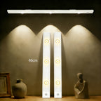 Smart LED Motion Sensor Cabinet Light USB Rechargeable - Dimmable Under Cabinet Light 3 Modes for Bedroom Stairs Kitchen Closet Hallway - 2 & 3 Pack Options, Black & White