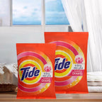 Laundry Detergent Powder 3-in-1 Ultra Concentrated 350g x 2 Bags Color Care Deep Clean Long-Lasting Fresh Scent Low Foam for Front Load and Top Load Washers Daily Clothes Washing