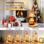 Flower Candle Warmer Lamp 2-Pack – Adjustable Height with Timer & Dimmer, Wax Melt Warmer for Scented Wax, Flameless Room Decor, Thoughtful Gift for Mom (Bulb Not Included)