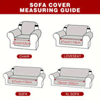 Sofa Cover All Season Stretch Couch Slipcover - Machine Washable, Pet & Dog Friendly, Fits 2/3/4 Seater, Drawstring, Anti-Slip Polyester Furniture Protector for Living Room