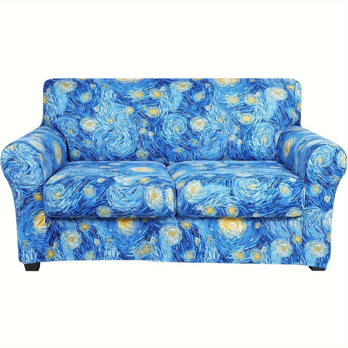 Boho Floral Sofa Slipcover Set with Separate Seat Cushion Covers – Washable Stretch Couch Cover for Armchair Loveseat Sofa, Drawstring Fit, Pet Friendly, 6 Colors