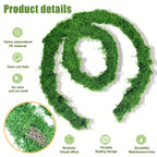 Artificial Moss Vine Decorative Greenery – 5ft 10ft 16ft Fake Vines for Wall Decoration, Wedding Backdrop, Fence, Garden, Christmas & Party Decor