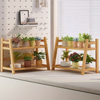 Japanese Natural Wood 2-Tier Cup Rack | Countertop Mug Organizer for Kitchen Living Room Coffee Bar