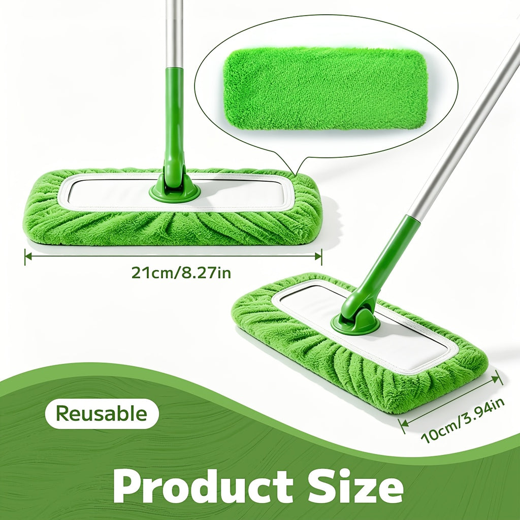 Microfiber Mop Pads 15 Pack Compatible with Swiffer Sweeper Reusable Washable Wet Dry Mopping Cloths Refill for Hardwood Tile Vinyl Floors