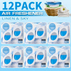 Small Space Air Freshener 2, 6 or 12 Pack – Odor Eliminator for Closets, Bathrooms & Pet Areas, 6 Scents, 0.25 fl oz Each Lasts Up to 30 Days, Fresh Scent Home Deodorizer