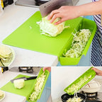 2-in-1 Non-Slip Cutting Board with Detachable Food Container – Dishwasher Safe Kitchen Essential for Vegetables & Fruits