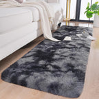 Tie-Dye Fluffy Area Rug – Ultra-Soft Thickened Plush Indoor Mat for Living Room, Bedroom & Office, 9 Colors 6 Sizes, Boho Machine-Woven Floor Carpet