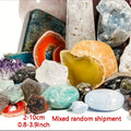 Crystal Gift Box Set 450g Raw Agate Stones & Gemstone Carvings Collection, Mixed Natural Crystals for Home Office Decoration, Healing Crystals Display, Holiday & Birthday Gift