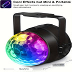 Party Lights with Remote Control, Disco Ball Strobe DJ Light for Dance Parties, Birthday Decorations & Home Room – Music Sync LED Effect – 2 or 4 Pack