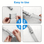 Washing Machine Lint Traps 50-Pack, Stainless Steel Mesh Filter Screen with Nylon Ties for Washer Drain Hose, Lint Catcher Prevents Clogs