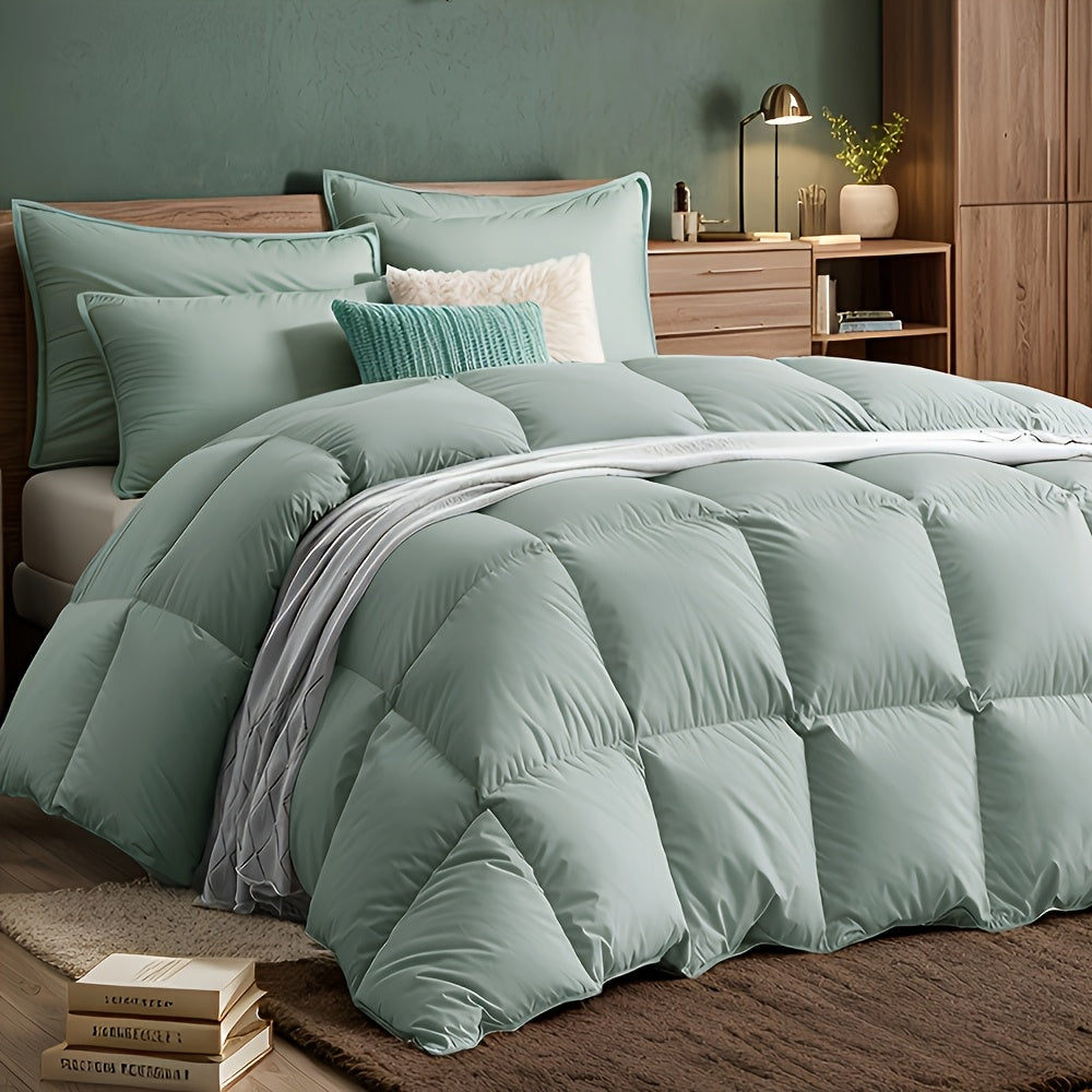 Ultra-Soft Down Feather Comforter – All-Season Duvet Insert | Twin / Queen / King / Oversized King