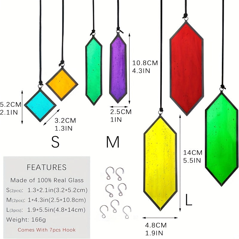 Rainbow Suncatcher Crystal Glass Sun Catcher Pendant – Hanging Window Prism Ornament for Home Garden Decoration, Wedding Party Decor & Housewarming Gift