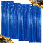 Sequin Backdrop Curtains – Glitter Party & Wedding Background Panels, 2ft×8ft per Panel, 4/6/8 Panel Sets, 29 Colors for Birthday, Stage, Bridal & Event Decor