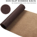 Runner Rug for Hallway Entryway Kitchen – Indoor Outdoor Non-Slip Rubber Backing, 200+ Custom Sizes, 8 Colors, Stain Resistant Low Pile Carpet Runner