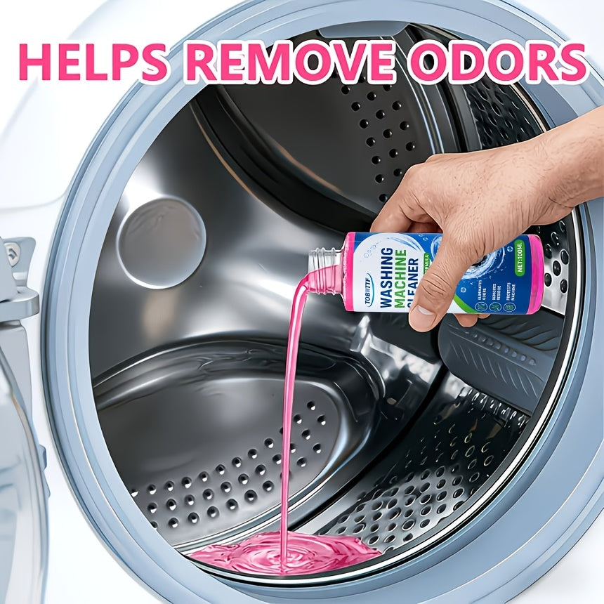 Washing Machine Cleaner Spray 100ml Citric Acid Formula - Deep Clean Descaler Odor Eliminator for Front Load & Top Load Washers Removes Scale & Detergent Residue