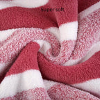 8-Piece Hotel-Quality Striped Bath Towel Set – Lint-Free Super Absorbent Two-Color Towels | 2 Large Bath Towels, 2 Medium Bath Towels & 4 Washcloths