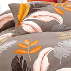 Floral Print Duvet Cover Set 3 Piece – Microfiber Flower & Plant Print Soft Breathable Bedding, 1 Duvet Cover + 2 Pillowcases, No Insert, Twin Full Queen King, Bedroom & Guest Room Decor
