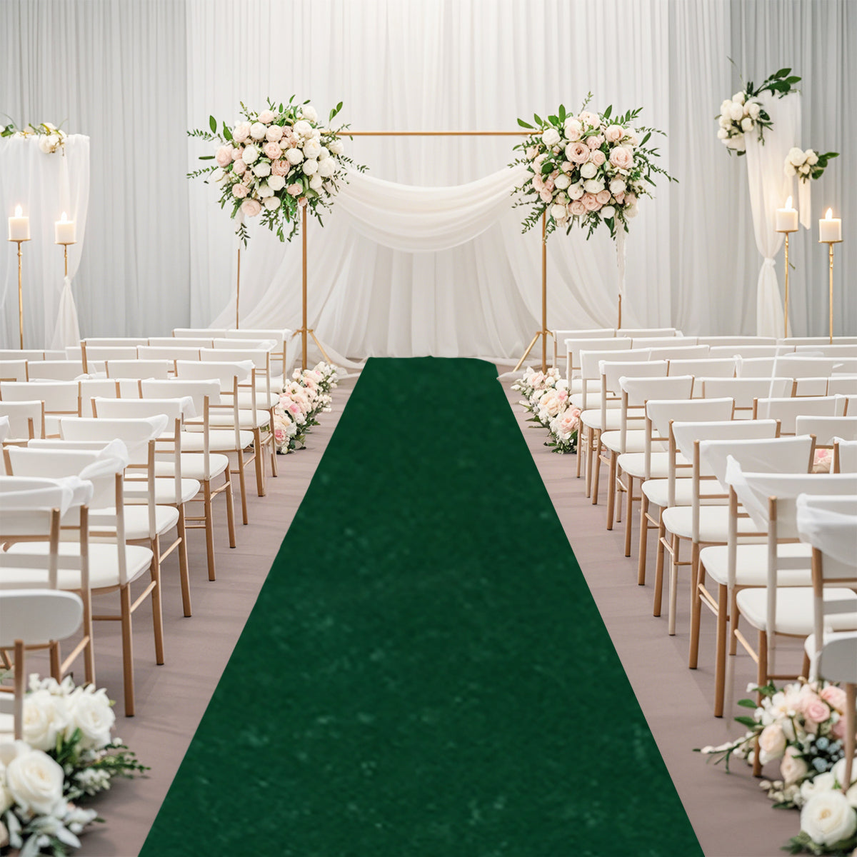 Extra Long Wedding Aisle Runner, 2x15FT – Elegant Ceremony Pathway Mat for Weddings, Parties & Events