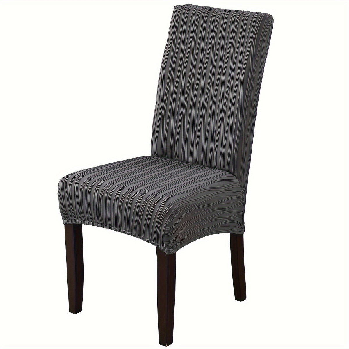 Stain-Resistant Stretch Dining Chair Covers Set of 4 or 6 Jacquard Polyester-Spandex Removable Slipcovers – Pet & Kid Friendly, Machine Washable, for Restaurant Home Wedding Christmas