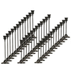 Metal Taper Candle Holders Set Elegant Detachable Base for Wedding Centerpiece Candlelit Dinner Table Decor Home Accent Copper and Black Set of 6 12 36
